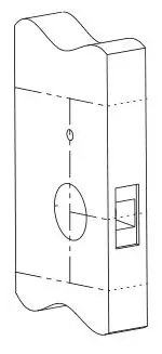 ARDWOLF Bluetooth Door Lock - Align the template along the vertical center line