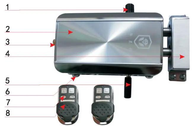 docooler HXQ908D Intelligent BT Invisible theft Home Door Lock fig1