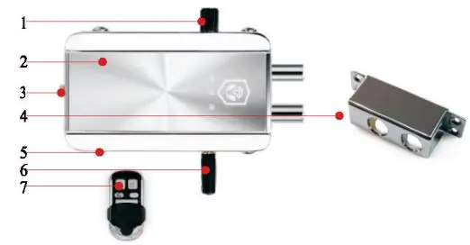 docooler HXQ908D Intelligent BT Invisible theft Home Door Lock fig11