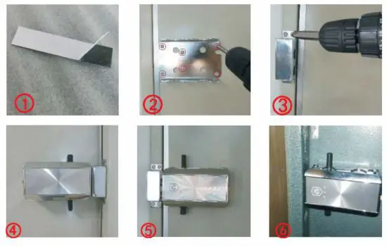 docooler HXQ908D Intelligent BT Invisible theft Home Door Lock fig2