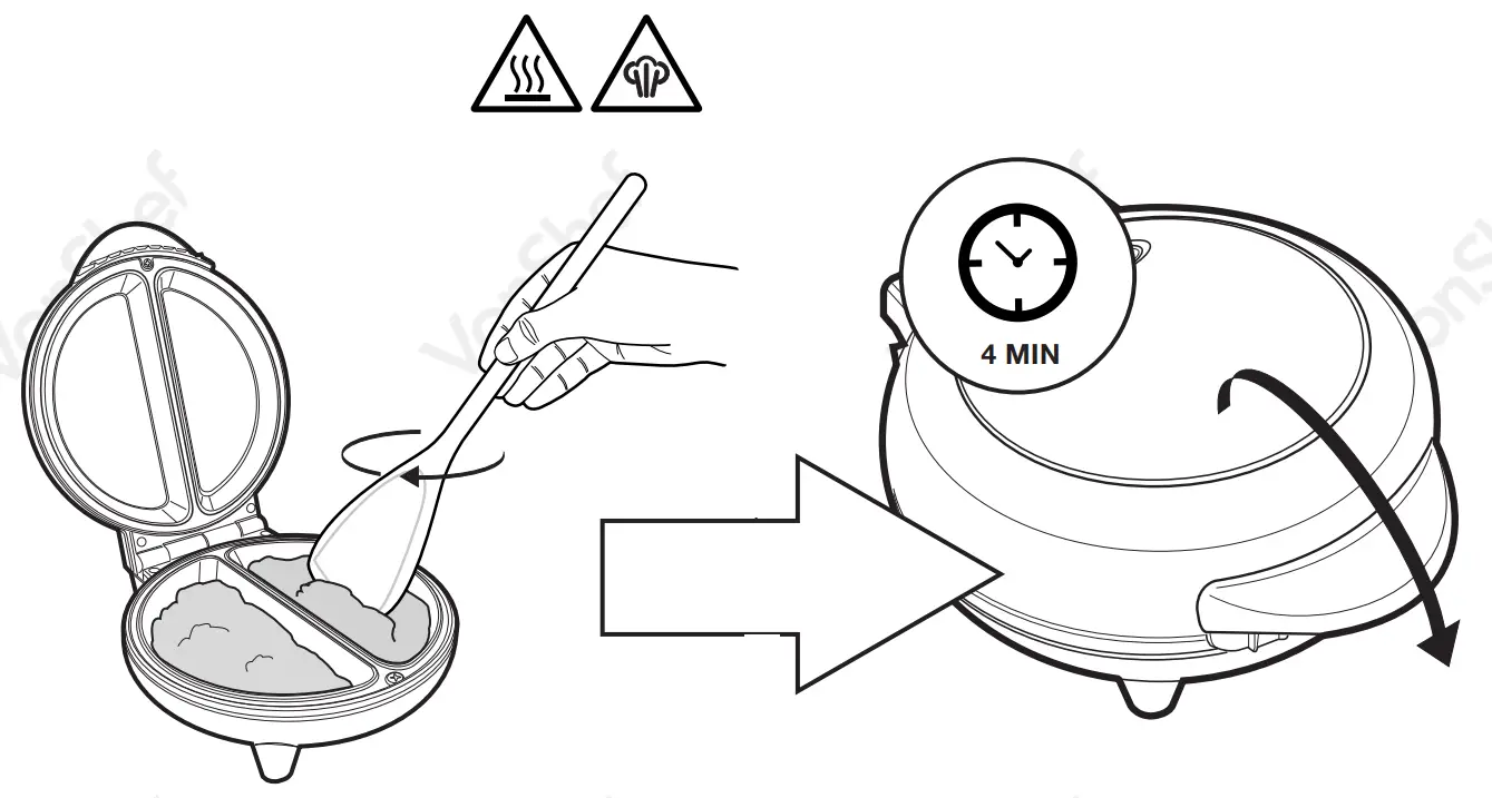 VonHaus 2000151 Non Stick Electric Omelette Maker - fig 8
