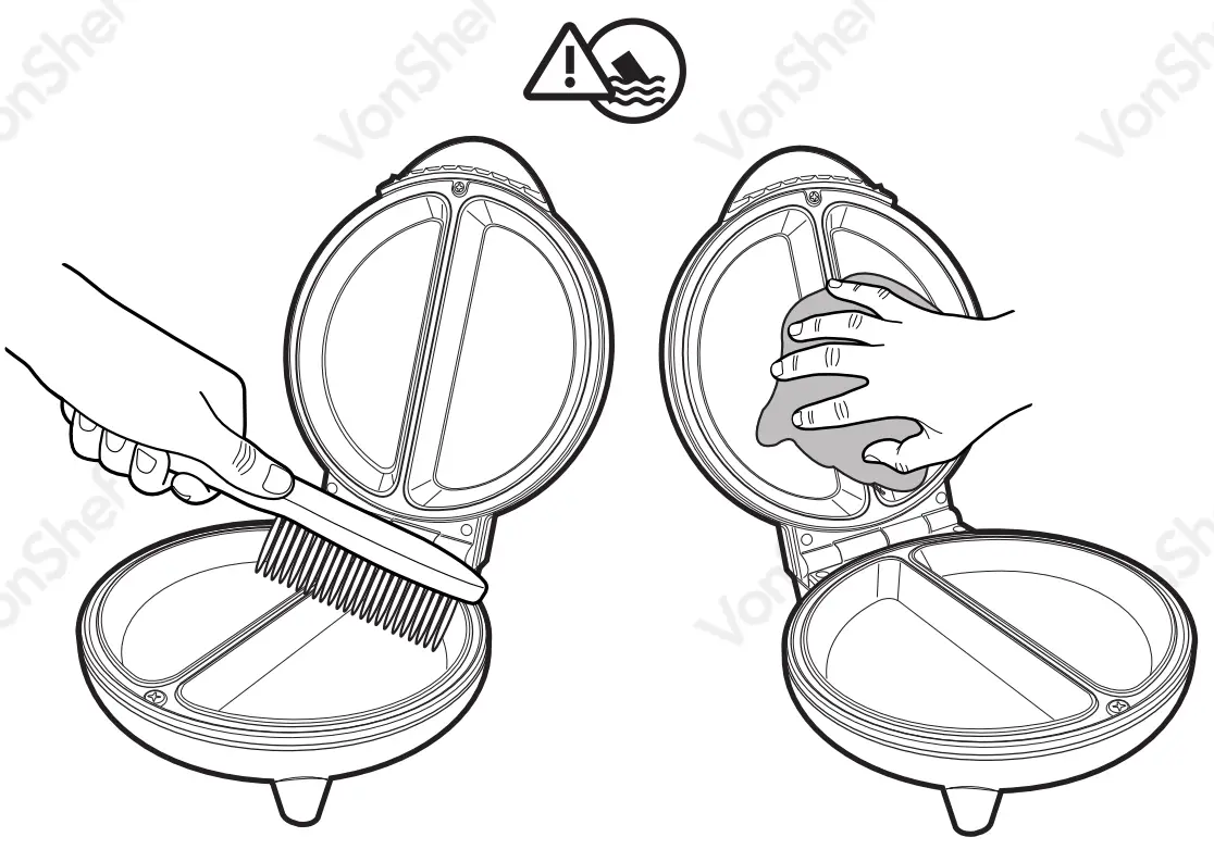 VonHaus 2000151 Non Stick Electric Omelette Maker - fig 9
