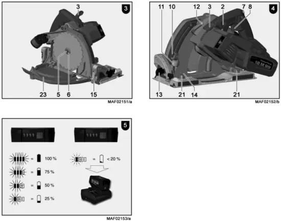 mafell MT55 18M bl Cordless Plunge Track Saw - Fig 2