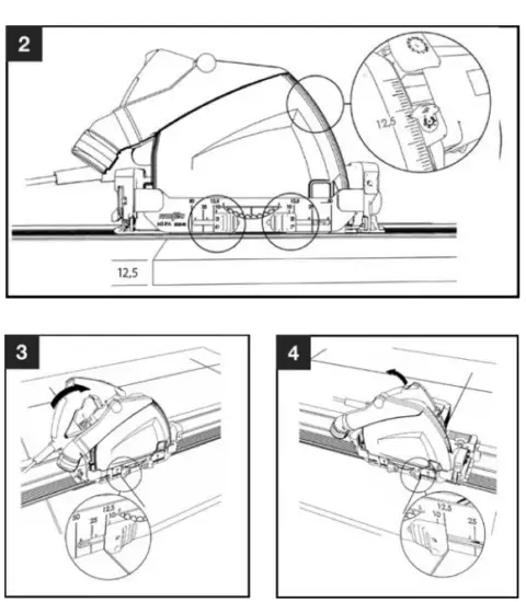 mafell MT55 18M bl Cordless Plunge Track Saw - Fig 4