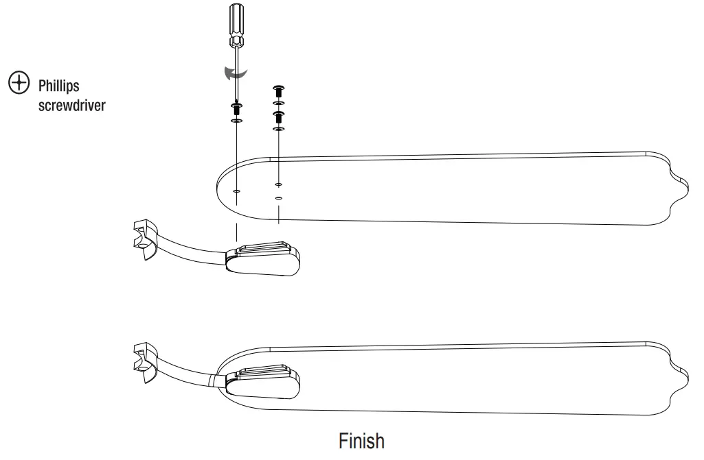 Parrot Uncle BBWY2021006 52 in Matte Black Indoor Ceiling Fan with Remote - fig2