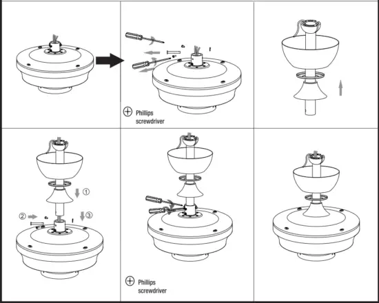 Parrot Uncle BBWY2021006 52 in Matte Black Indoor Ceiling Fan with Remote - fig6