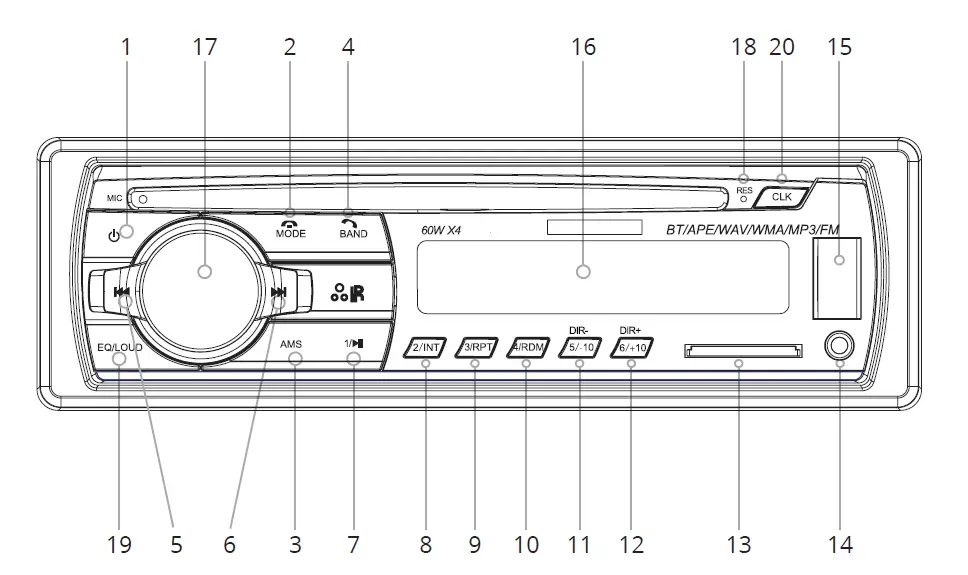 strex SP18 Car Stereo Single DIN Radio fig 2