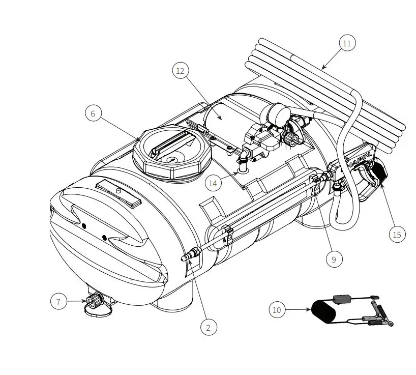 CHAPIN-97300E Ez-Mount-12-Volt-Deluxe-Sprayer-6