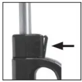 kogan 600W Corded 2-in-1 Stick Vacuum - Removing rod handle