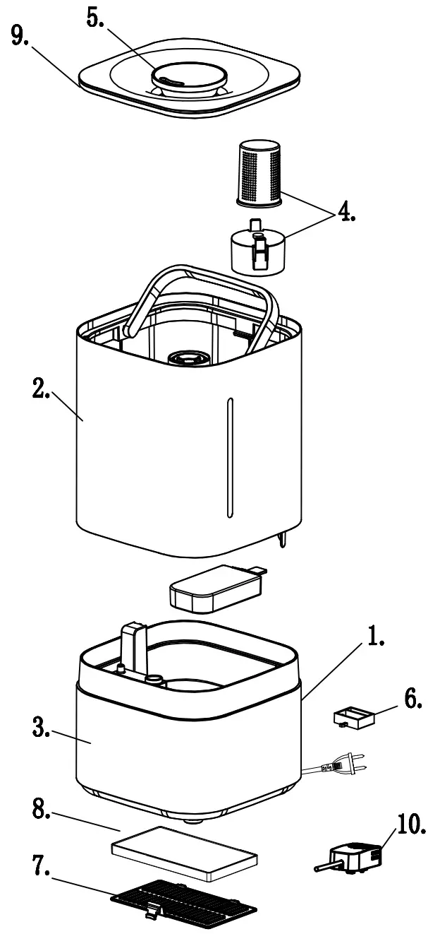 BLAUPUNKT AHS 701 Air Humidifier - Fig