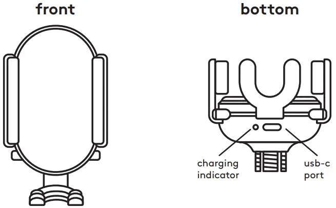 Chug CAB66 charging car mount - charging car mount