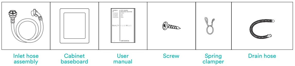esatto etlw55b 5 5kg top load washing machine - ACCESSORIES