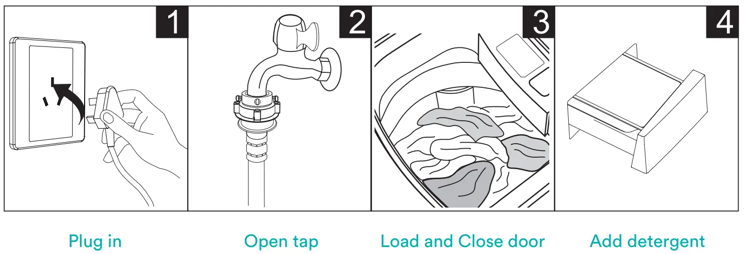 esatto etlw55b 5 5kg top load washing machine - BEFORE WASHING
