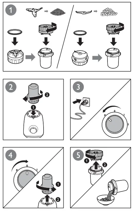 PHILIPS HR2100 JUICER BLENDER - fig 6
