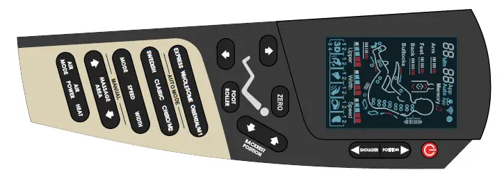 IN 18034 Massage chair inSPORTline Kostaro -Controller