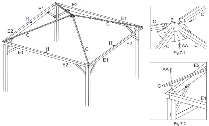 YardCraft Gazebo- Fig.7.2