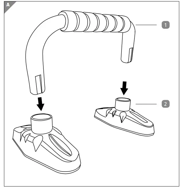 ALDI 815165606492302 Crane Push Up Bars - Figure 1