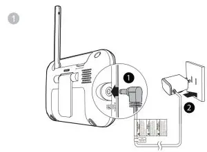Connect and power on - Parent unit