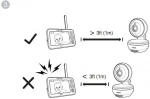 Connect and power on - Parent unit