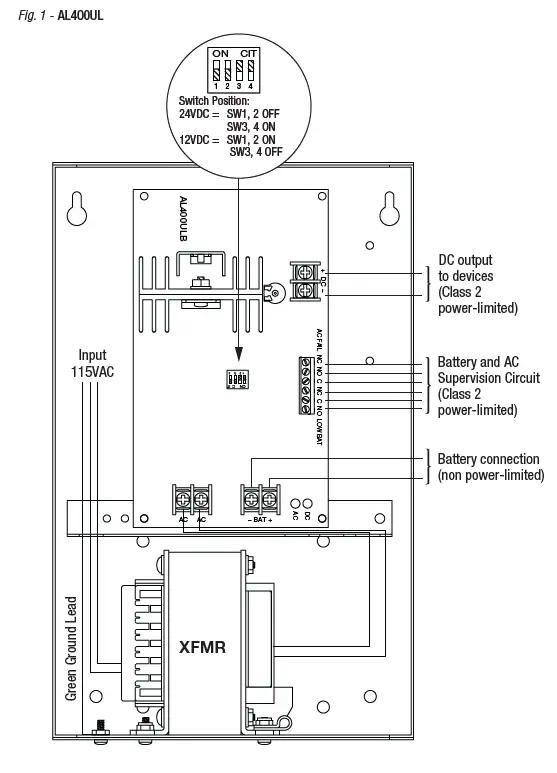 Altronix-AL400UL-UL-Listed-Multi-Agency-Approved-Power-Supply-Charger-fig-1