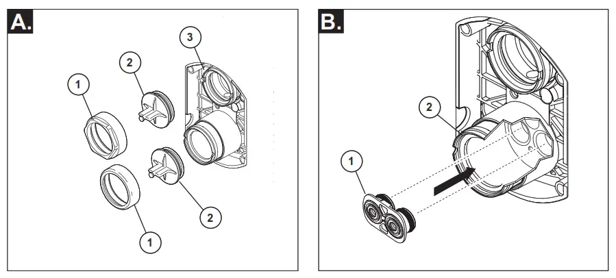 DELTA T27 MultiChoice Valve Trim with Diverter - fig