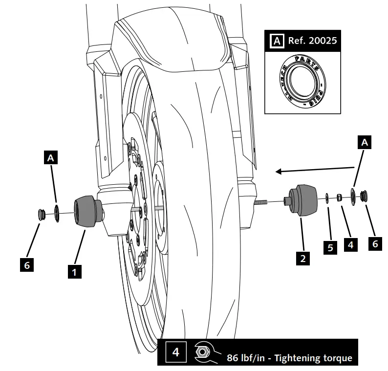 Puig RS 660 Axle Sliders Front Aprilia - fig