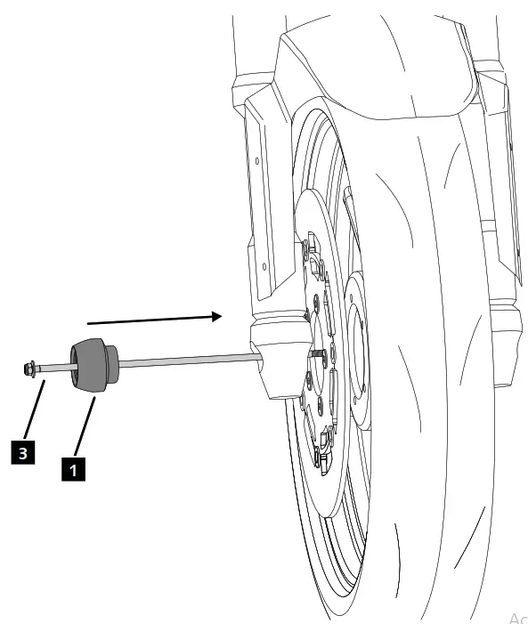 Puig RS 660 Axle Sliders Front Aprilia - fig1