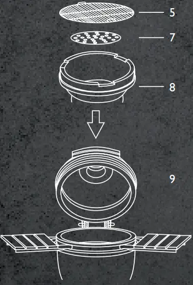 VOLT Industries 51045 Ceramic Kamado BBQ Grill-fig10