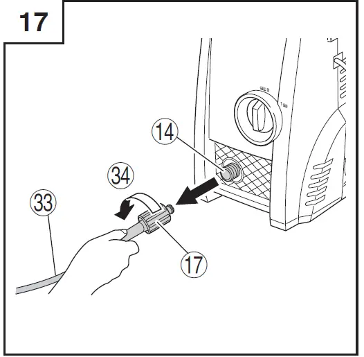 HiKOKI AW 100 High Pressure Washer 17