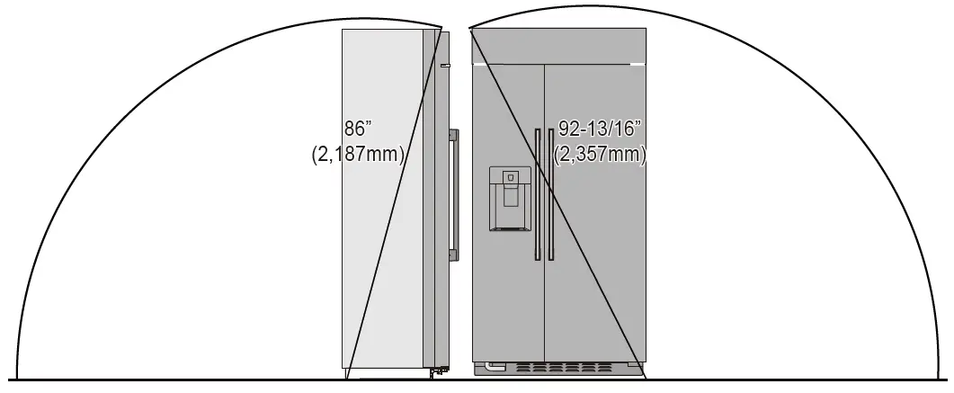 SIGNATURE KITCHEN SUITE SKSSB4202S Built-In SXS Refrigerator 3