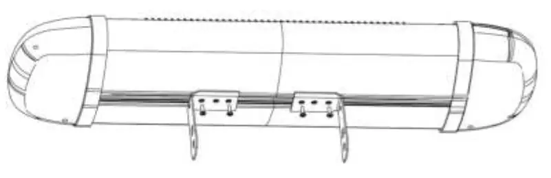 AREBOS AR HE HS2500CRS Infrared Heater 2500 W with Remote Control - fasteners