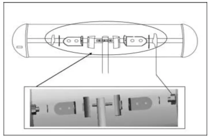 AREBOS AR HE HS2500CRS Infrared Heater 2500 W with Remote Control - screws5
