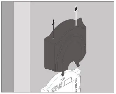 Schlage Touch Keyless Touchscreen Deadbolt Lock - Remove the battery cover