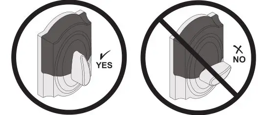 Schlage Touch Keyless Touchscreen Deadbolt Lock - Rotate the thumbturn to a vertical position