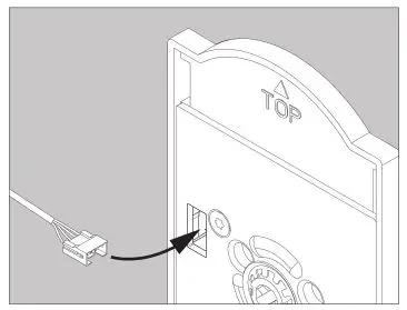 Schlage Touch Keyless Touchscreen Deadbolt Lock - Route battery cable from the touchscreen