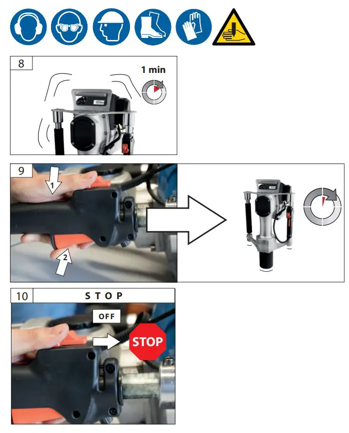 Gude GPR 821 PRO Petrol Post Driver Instruction Manual - Operation