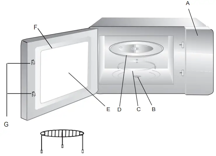 Haier HWO38MG2HXB Microwave Oven -