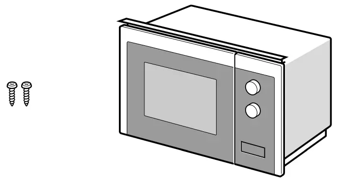 Haier HWO38MG2HXB Microwave Oven - Installing the oven