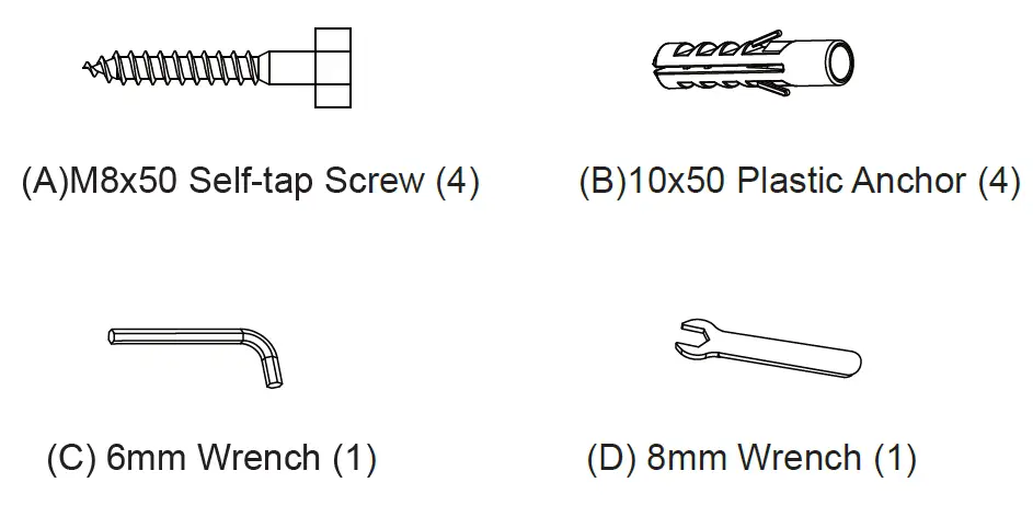 DAYTON-AUDIO-SB-WM-Wall-Mount-Speaker-Bracket-FIG- (2)