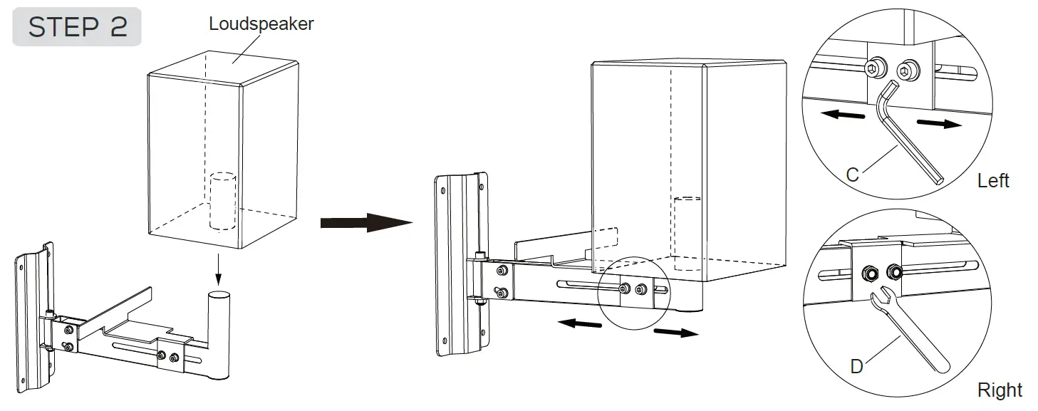 DAYTON-AUDIO-SB-WM-Wall-Mount-Speaker-Bracket-FIG- (4)