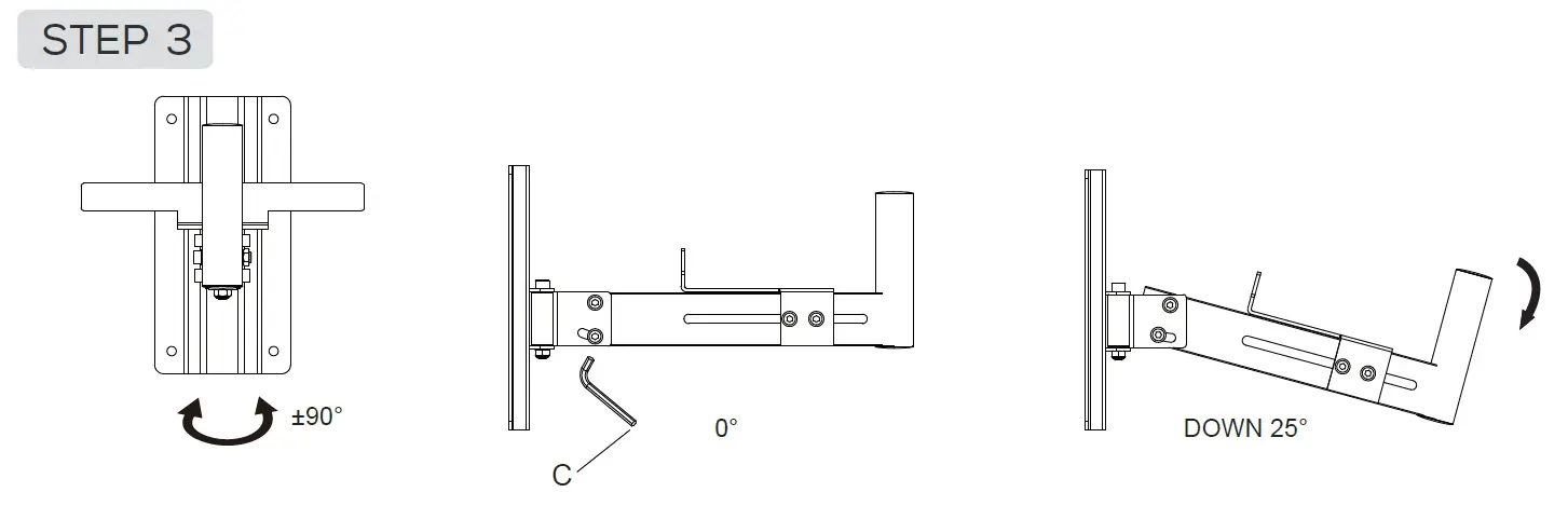 DAYTON-AUDIO-SB-WM-Wall-Mount-Speaker-Bracket-FIG- (5)