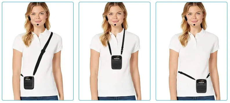 Portable Voice Amplifier Wireless & Wired Headset Microphone Speaker (2)