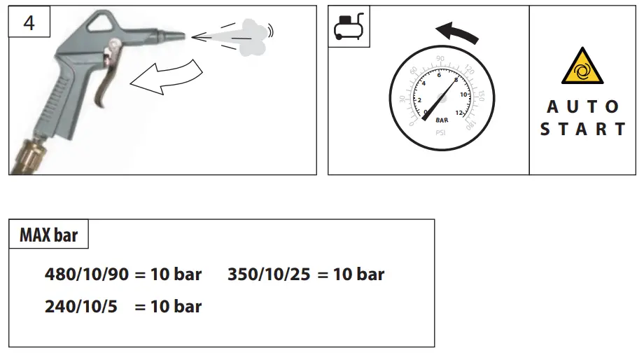 Gude 50096 Oil-Free Two-Cylinder Compressor - fig 7