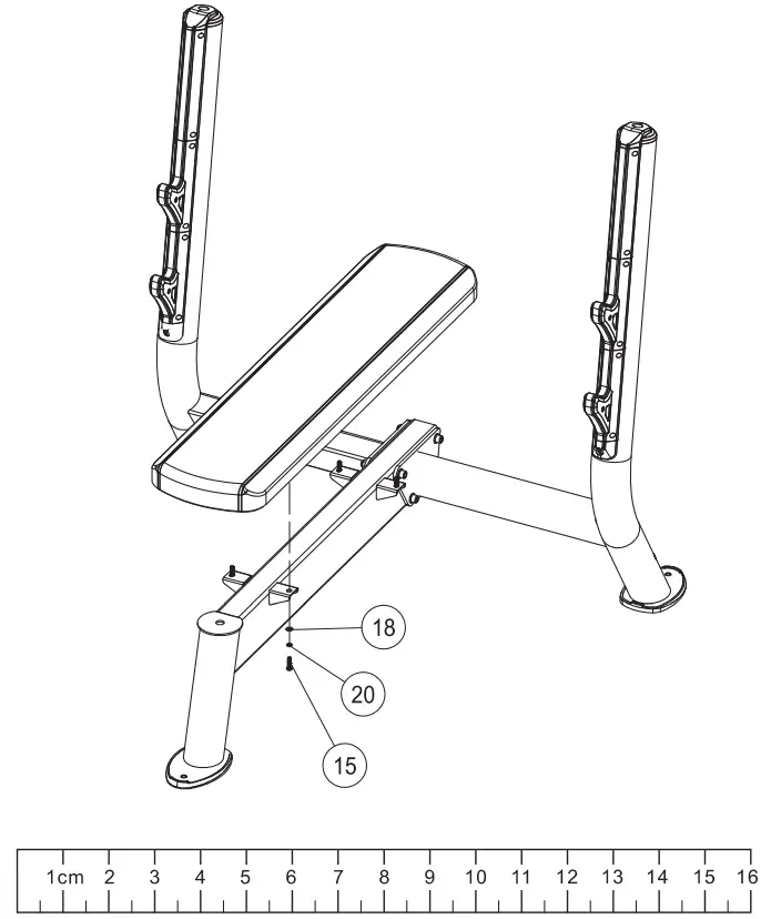SPIRIT SP-4209 Olympic Flat Weight Bench fig 5