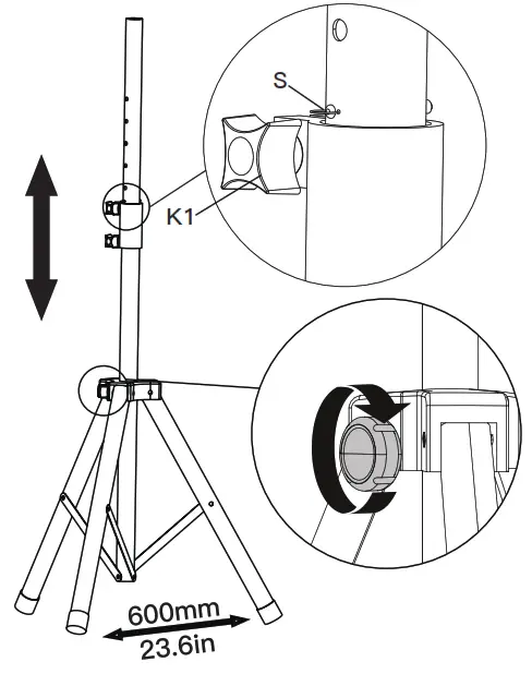 PERLESMITH PSTM2 TV Tripod Stand - fig 3