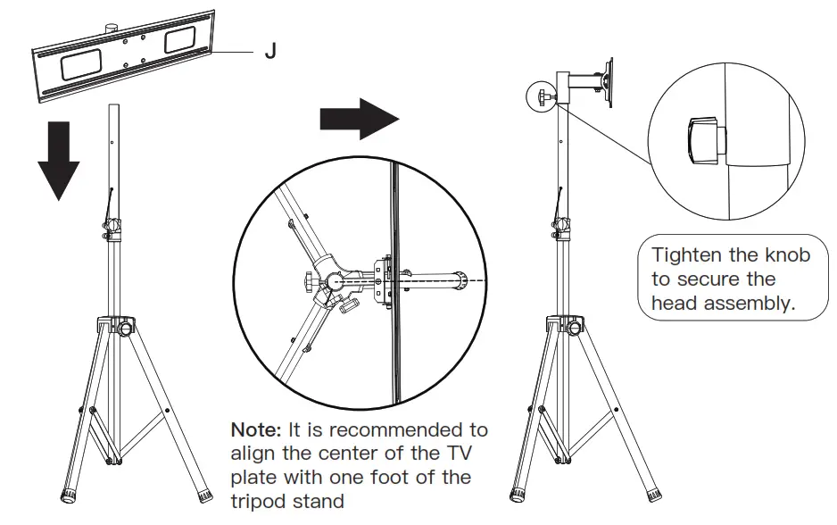 PERLESMITH PSTM2 TV Tripod Stand - fig 4