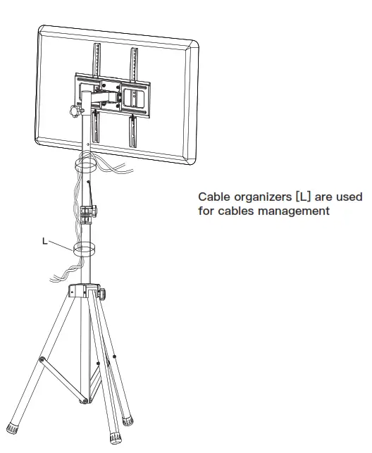 PERLESMITH PSTM2 TV Tripod Stand - fig 8