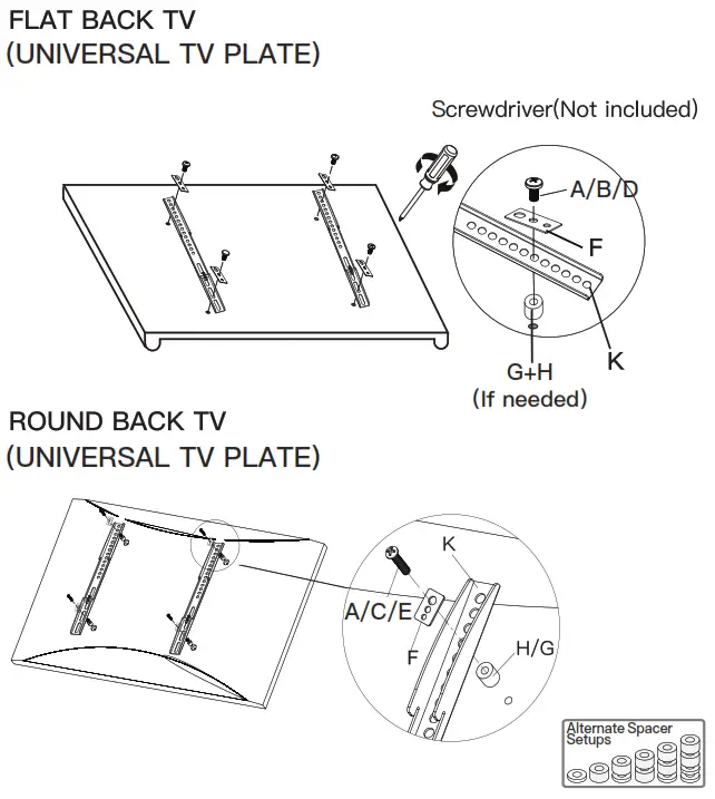 PERLESMITH PSTM2 TV Tripod Stand - fig5