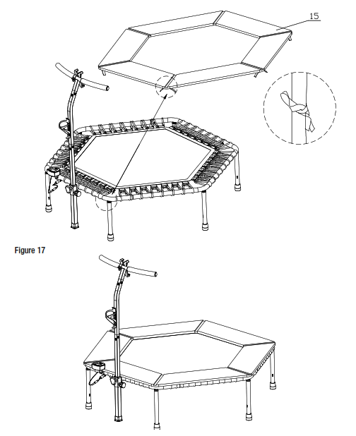 SPORTSTECH HTX100 Smart Fitness Trampoline with Smartphone Holder - Figure15