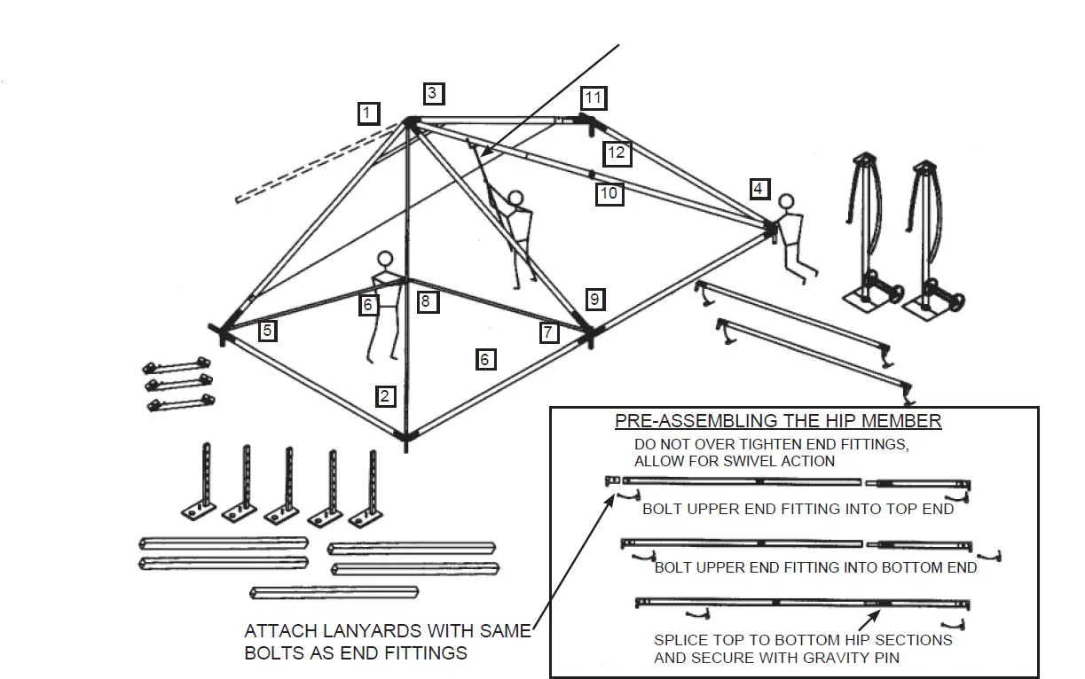 ANCHOR-Navi-Trac-Frame-Tent-40-Wide-Hip-End-System-Instruction-fig-15